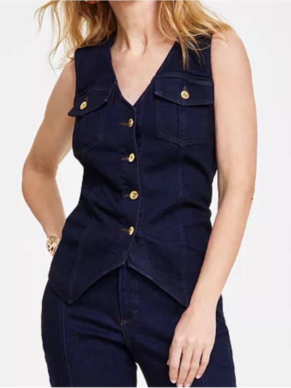 I.N.C. International Concepts
Women's Button-Front Vest